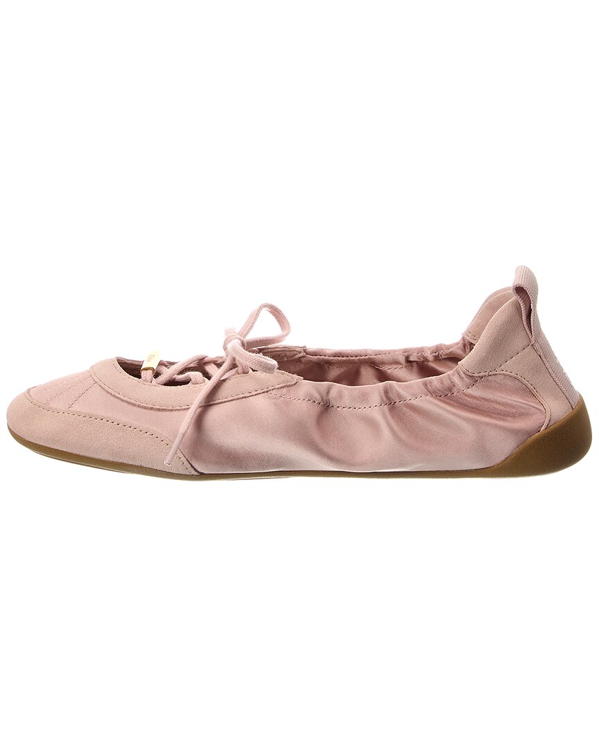 Chloé Kick Nylon & Suede Ballerina Flat
