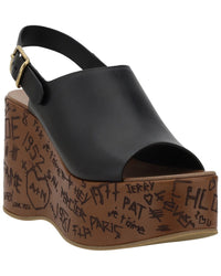 Chloé Chloe Maxime Leather-Trim Sandal