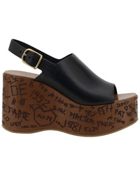 Chloé Chloe Maxime Leather-Trim Sandal