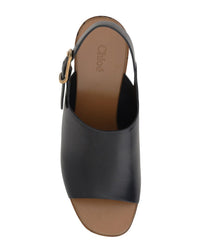 Chloé Chloe Maxime Leather-Trim Sandal