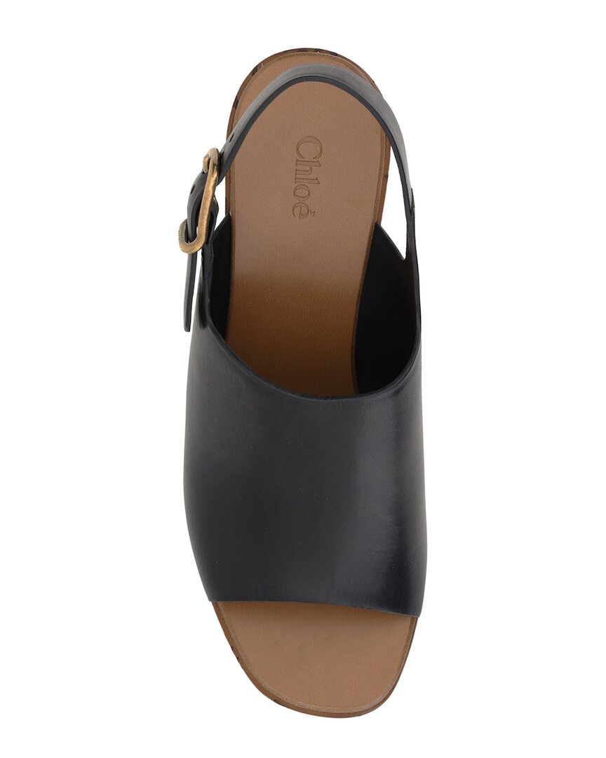 Chloé Chloe Maxime Leather-Trim Sandal