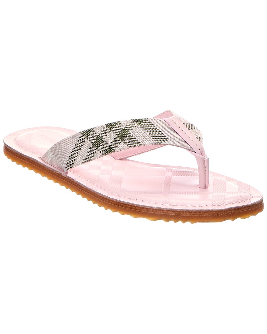 Burberry Burberry Pavilion Canvas & Leather Sandal