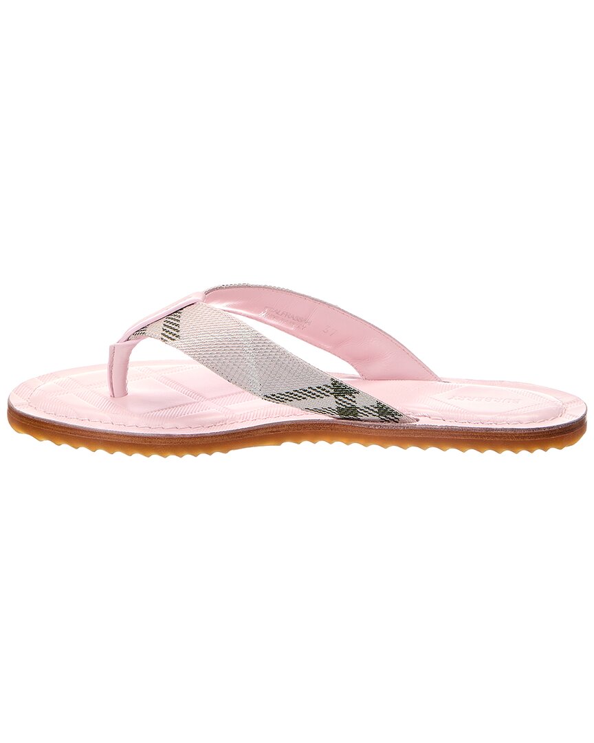 Burberry Burberry Pavilion Canvas & Leather Sandal