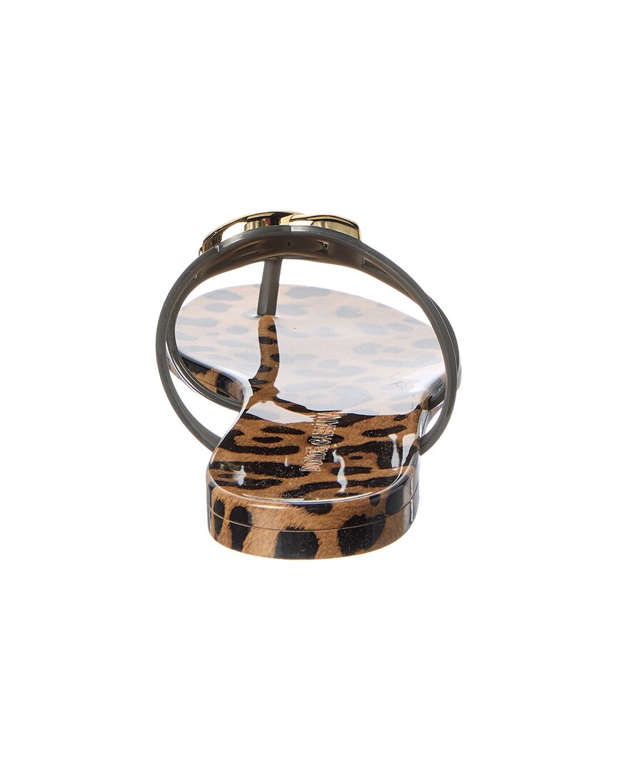 Dolce & Gabbana Leo Print Rubber Sandal