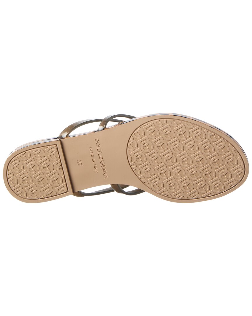 Dolce & Gabbana Leo Print Rubber Sandal