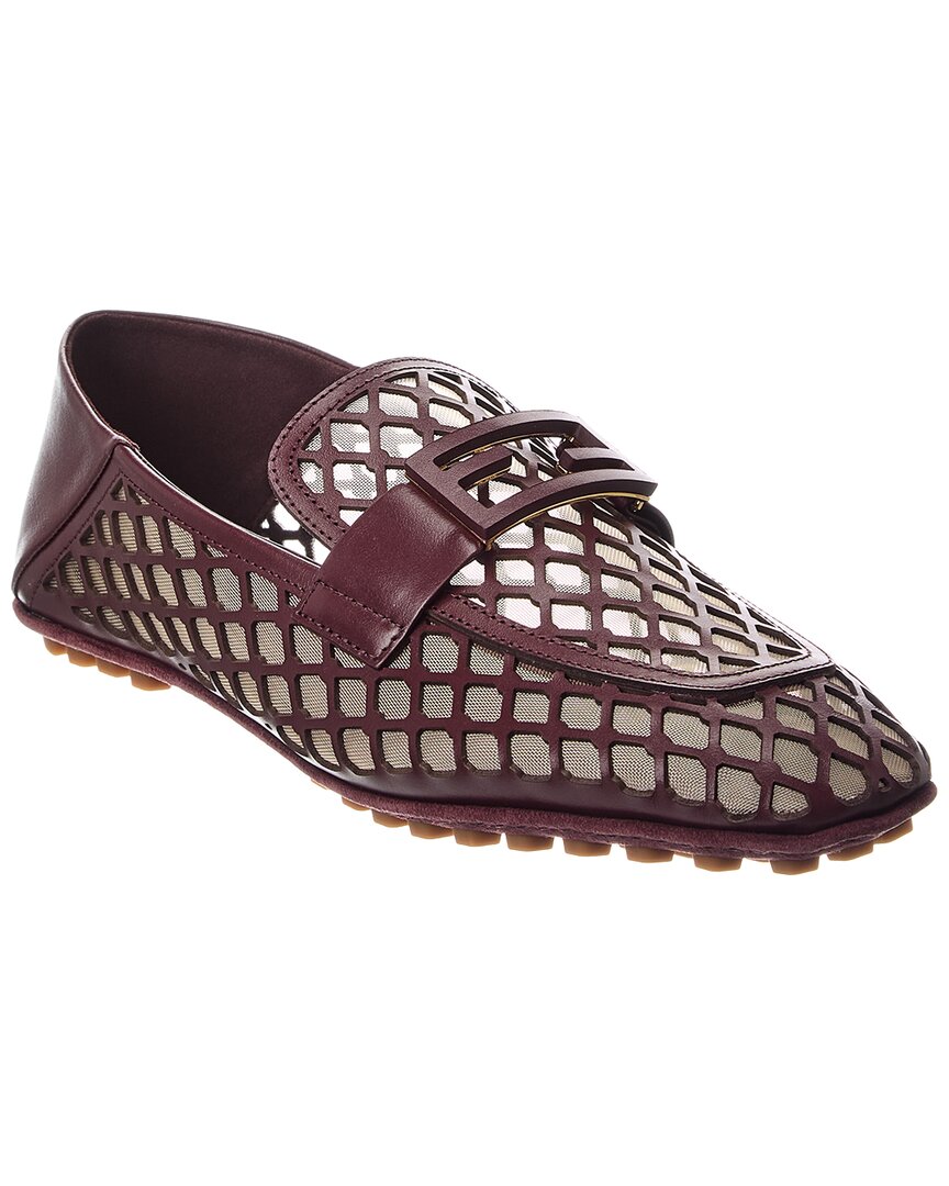 FENDI Fendi Baguette Mesh & Leather Loafer