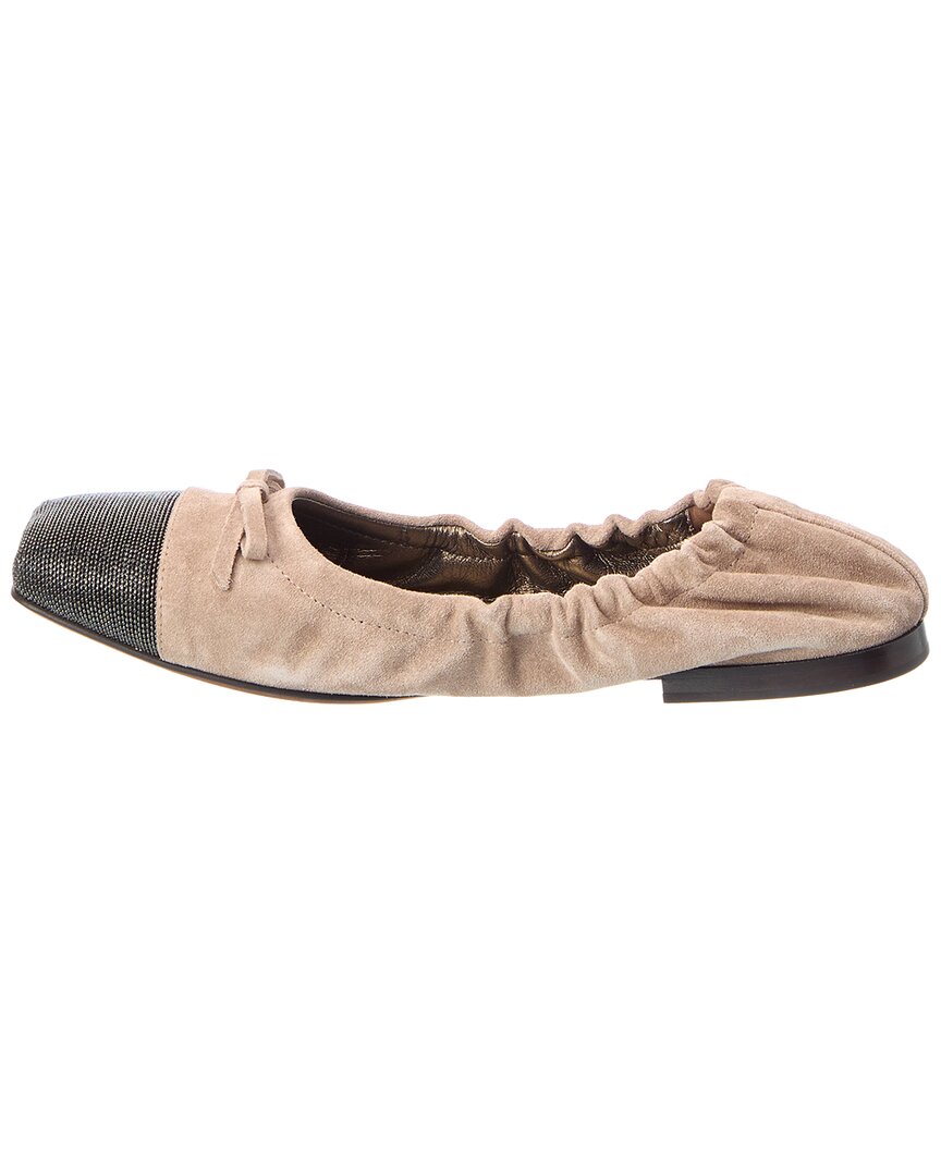 Brunello Cucinelli Brunello Cucinelli Suede Flat