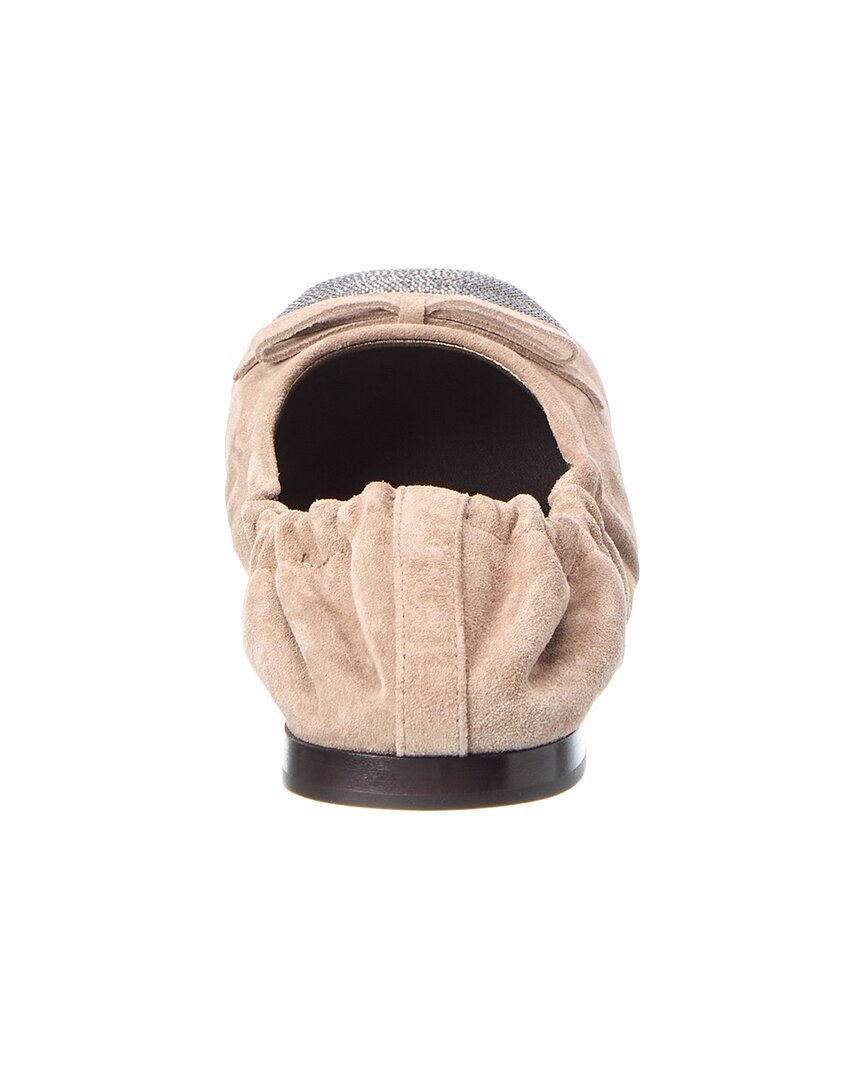 Brunello Cucinelli Brunello Cucinelli Suede Flat
