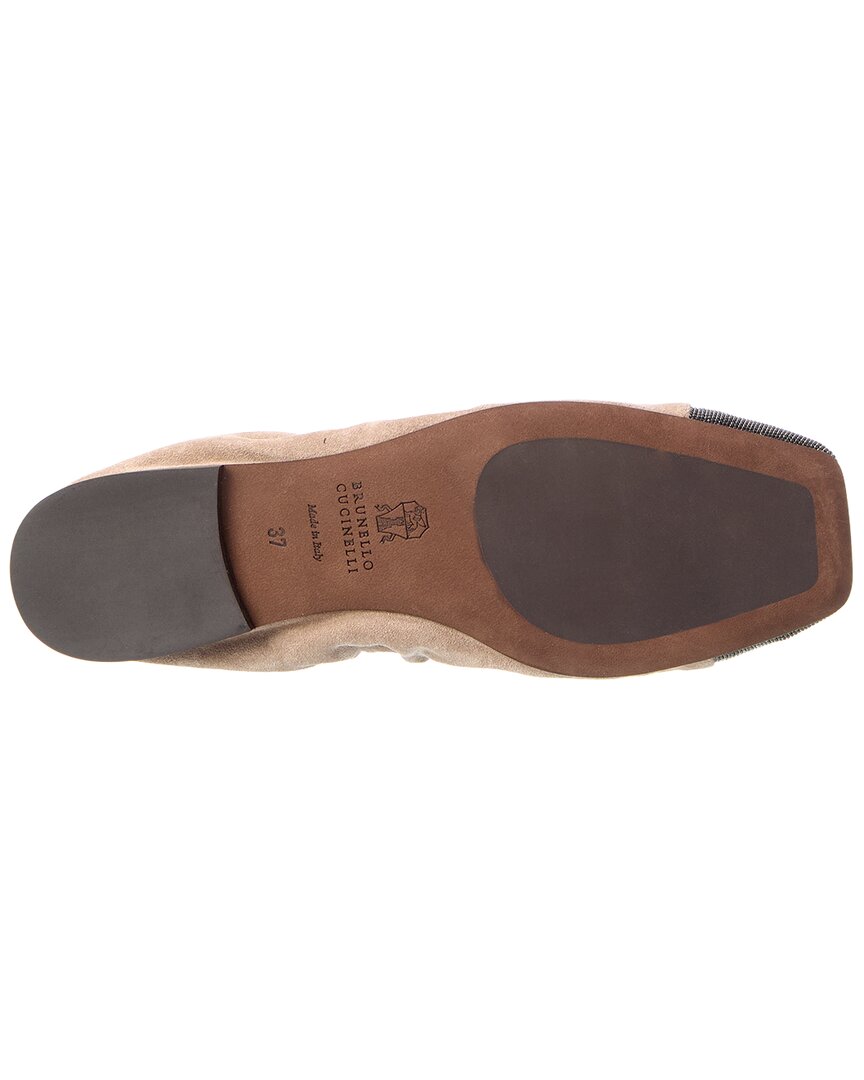 Brunello Cucinelli Brunello Cucinelli Suede Flat