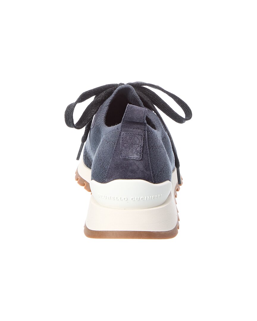 Brunello Cucinelli Brunello Cucinelli Knit & Suede Sneaker