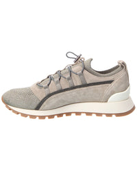 Brunello Cucinelli Brunello Cucinelli Knit & Suede Sneaker