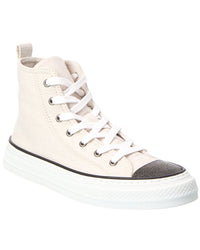 Brunello Cucinelli Brunello Cucinelli Canvas High-Top Sneaker