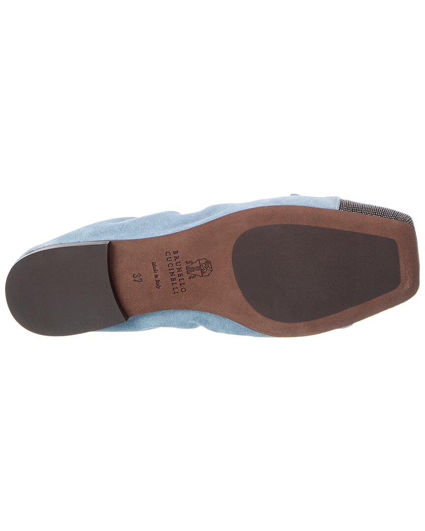 Brunello Cucinelli Brunello Cucinelli Suede Flat