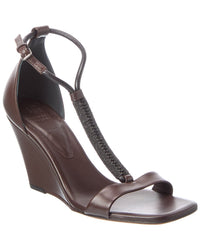 Brunello Cucinelli Brunello Cucinelli Leather Wedge Sandal