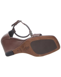 Brunello Cucinelli Brunello Cucinelli Leather Wedge Sandal