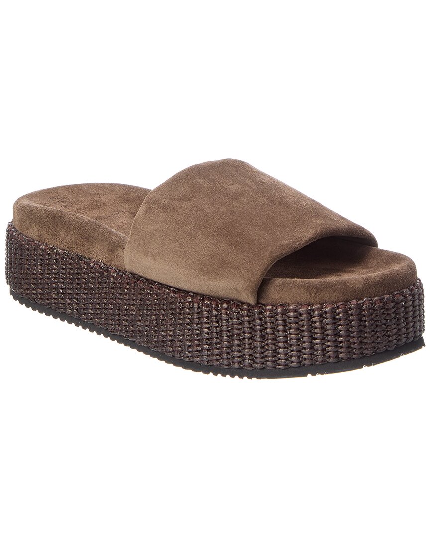 Brunello Cucinelli Brunello Cucinelli Suede Platform Sandal