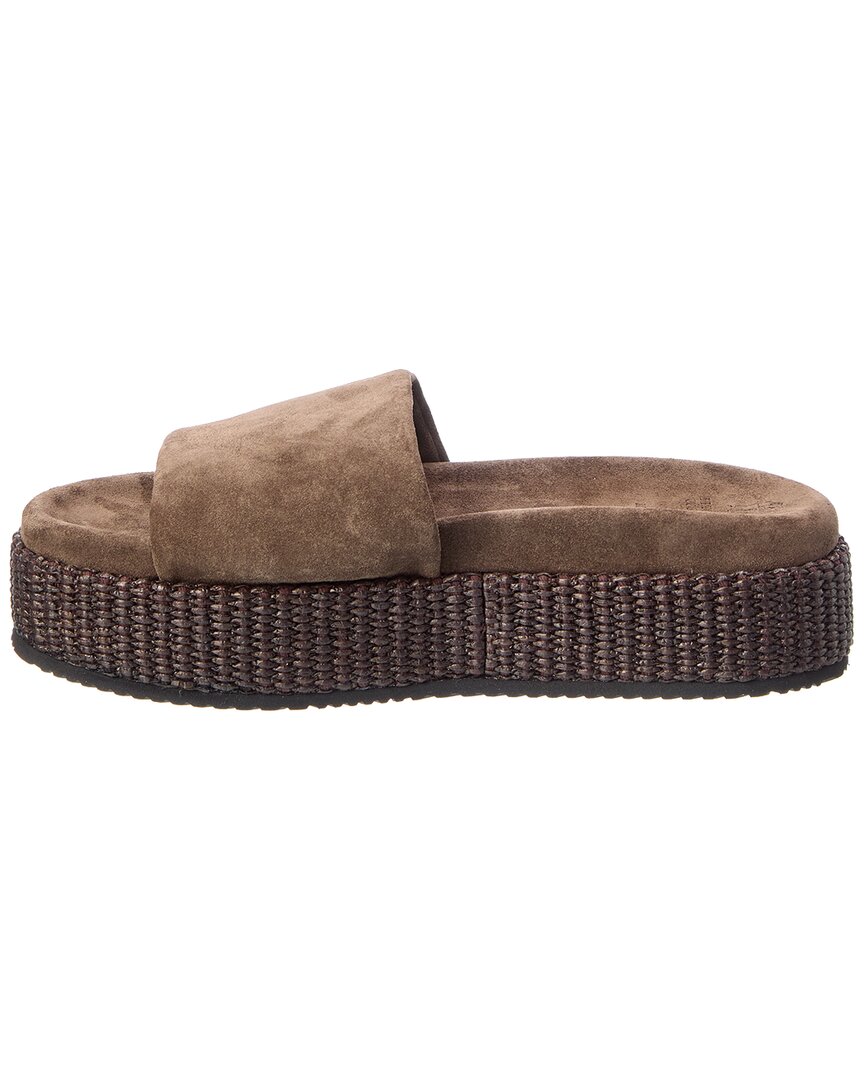 Brunello Cucinelli Brunello Cucinelli Suede Platform Sandal