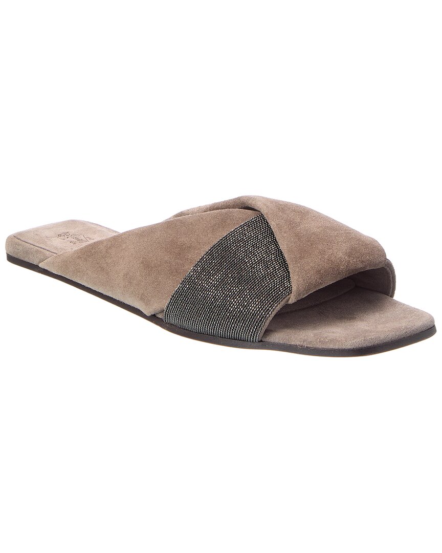 Brunello Cucinelli Brunello Cucinelli Suede Sandal