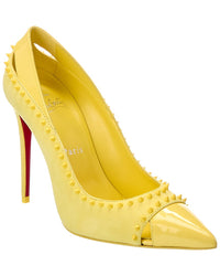 Christian Louboutin Christian Louboutin Kate 100 Patent & Suede Pump