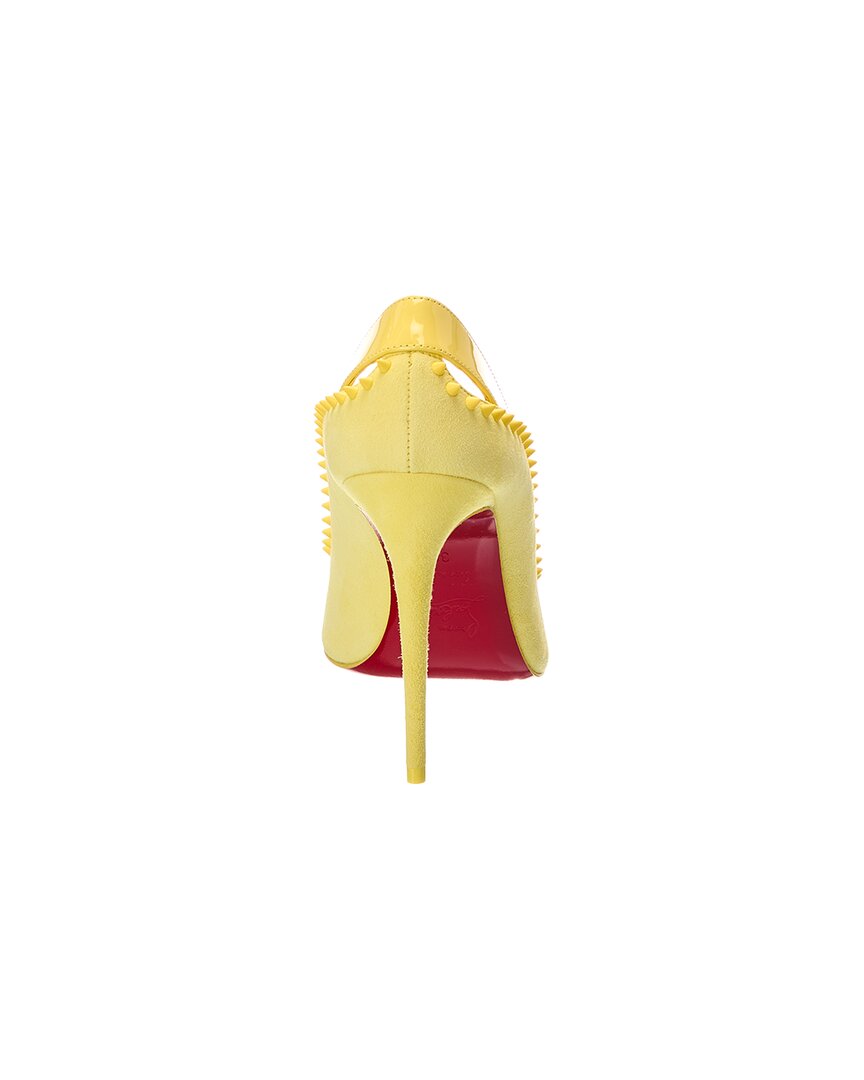 Christian Louboutin Christian Louboutin Kate 100 Patent & Suede Pump