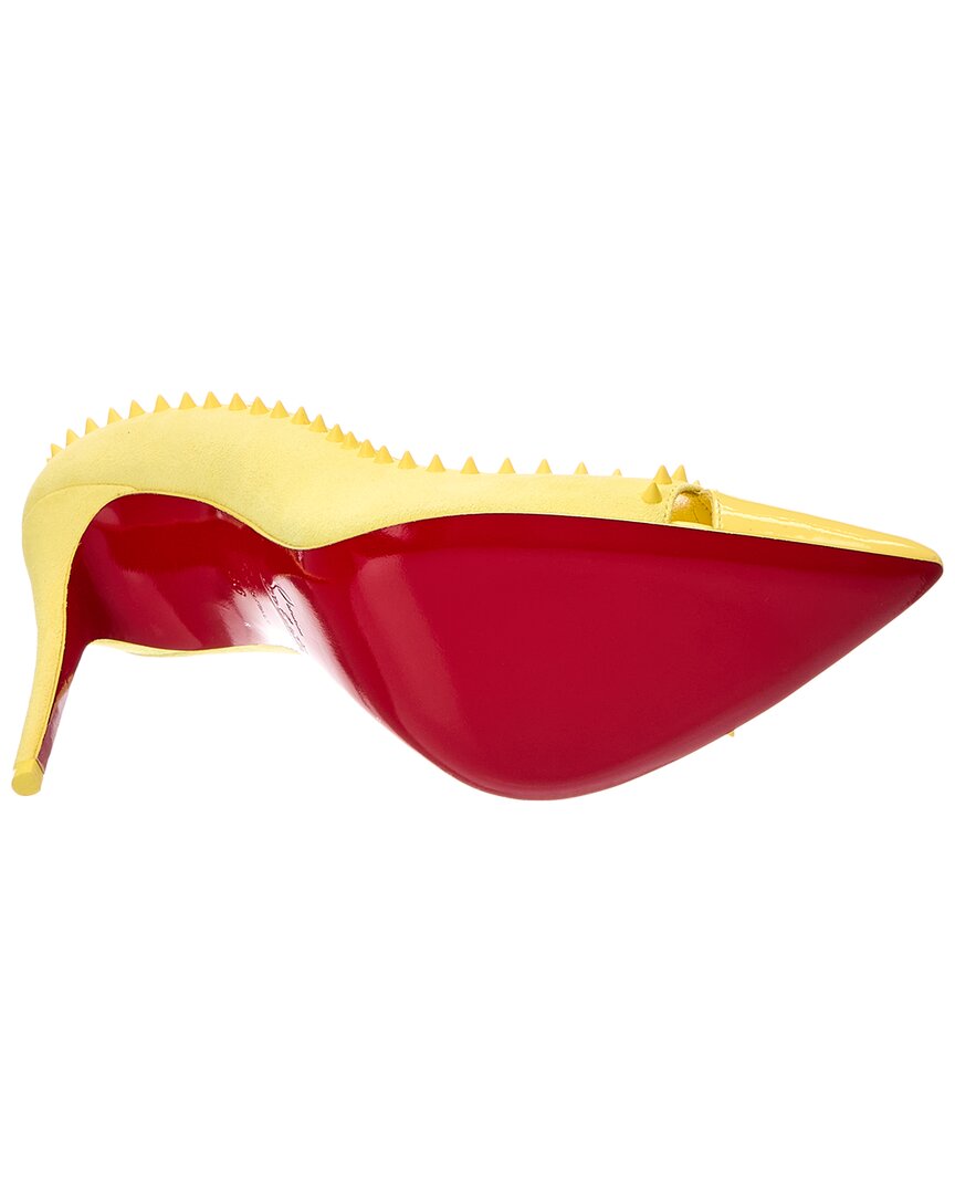 Christian Louboutin Christian Louboutin Kate 100 Patent & Suede Pump