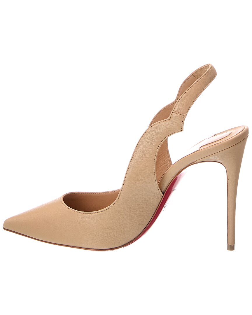 Christian Louboutin 100 Leather Slingback Pump