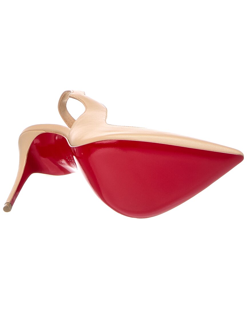 Christian Louboutin 100 Leather Slingback Pump