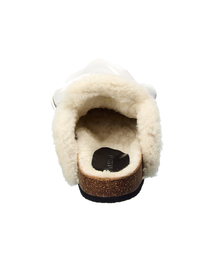 Jw Anderson Chain Shearling & Leather Mule