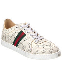 Gucci Gucci Gg Stretch Low Top Leather Sneaker