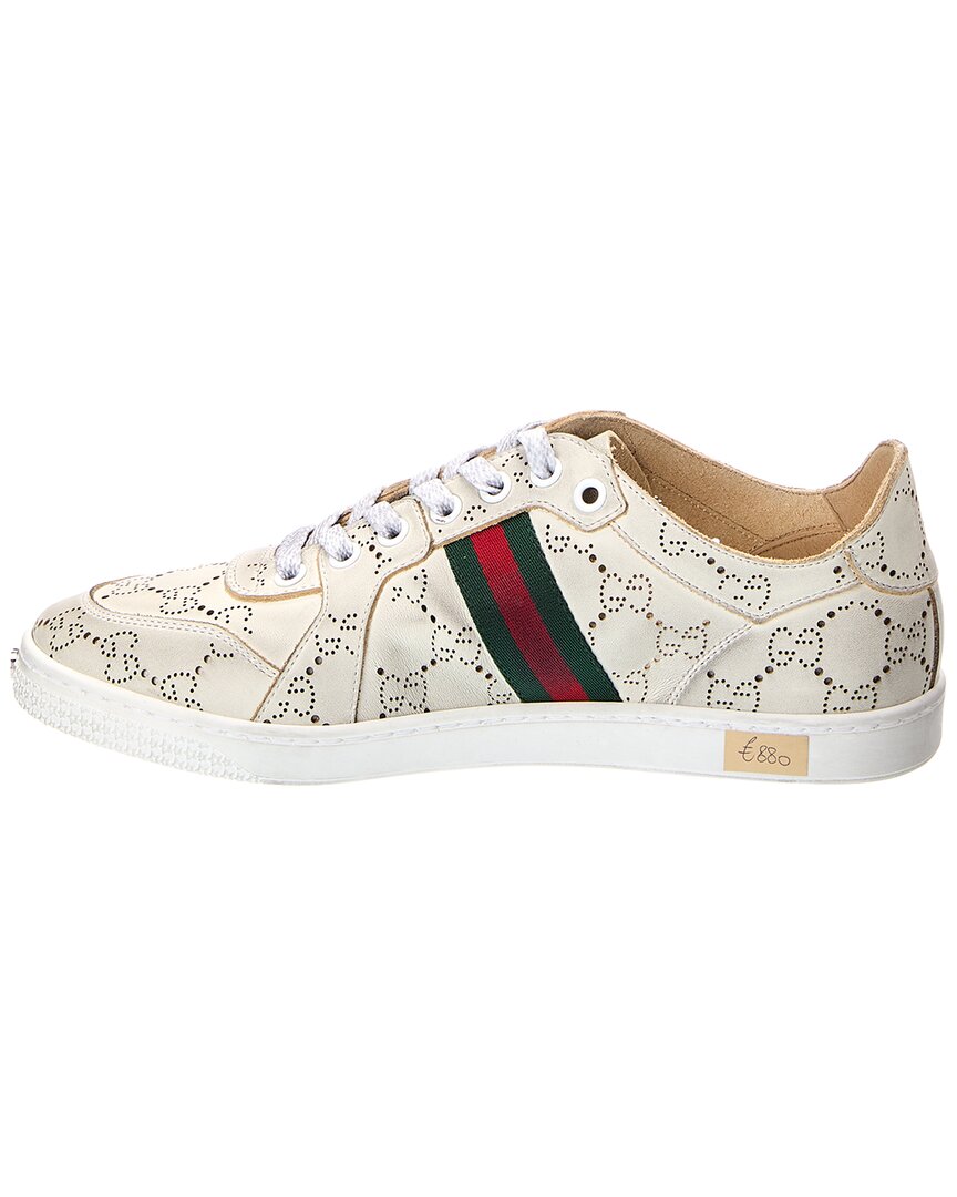 Gucci Gucci Gg Stretch Low Top Leather Sneaker