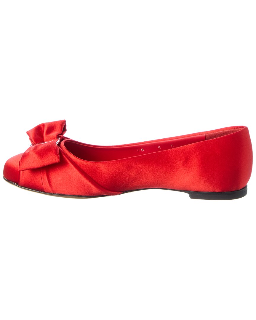 Ferragamo Satin Ballrina Flat