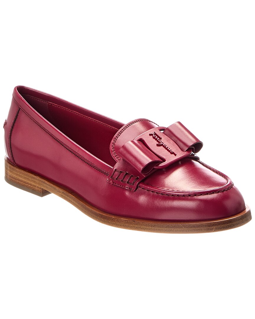 Ferragamo Ferragamo Vivaldo Leather Loafer