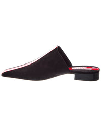 Ferragamo Ferragamo Selestina Suede & Patent Stripe Mule