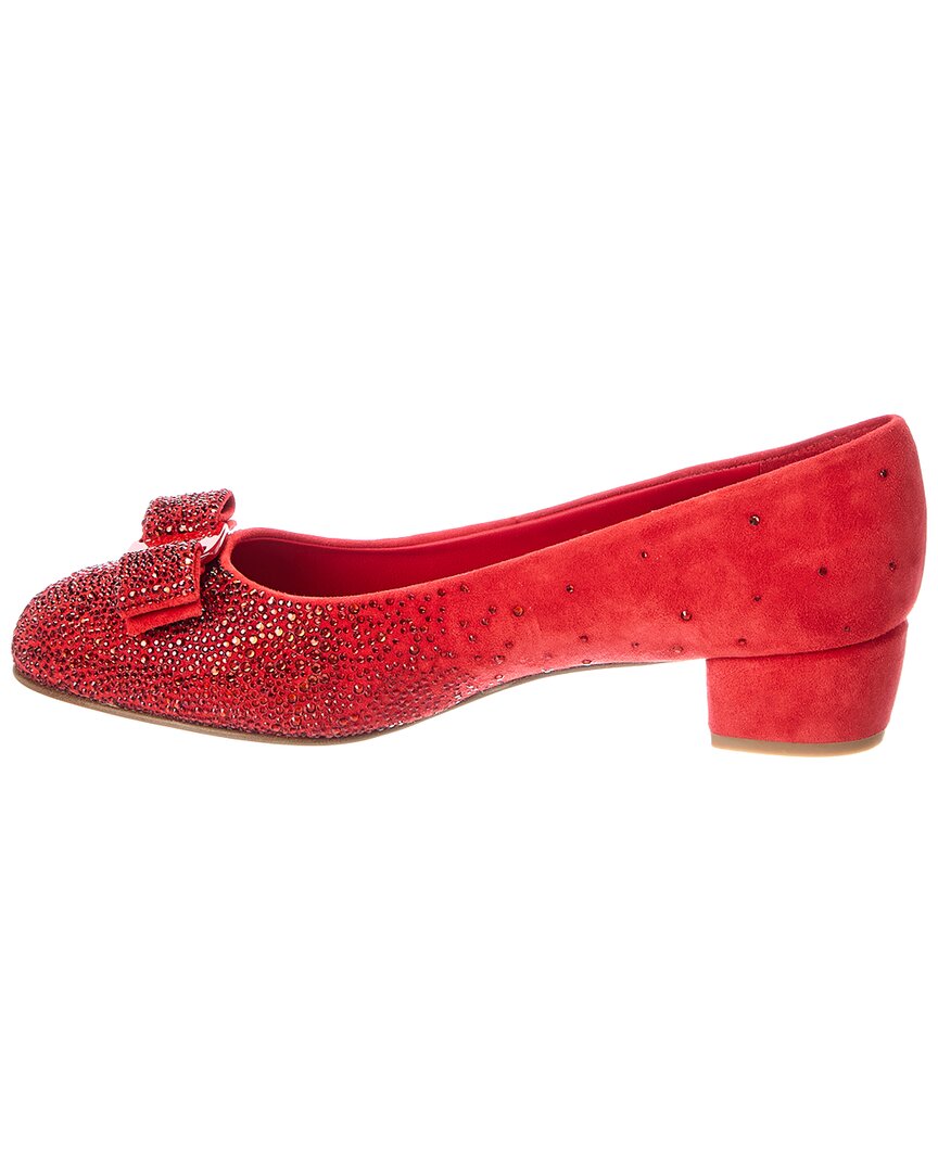 Ferragamo Ferragamo Vara Swa Suede Pump
