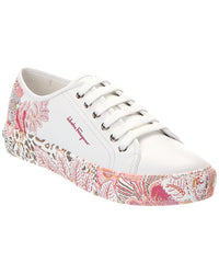 Ferragamo Ferragamo Borg Cubic Leather Sneaker
