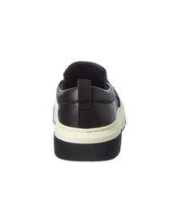 Ferragamo Leather Slip On Sneaker