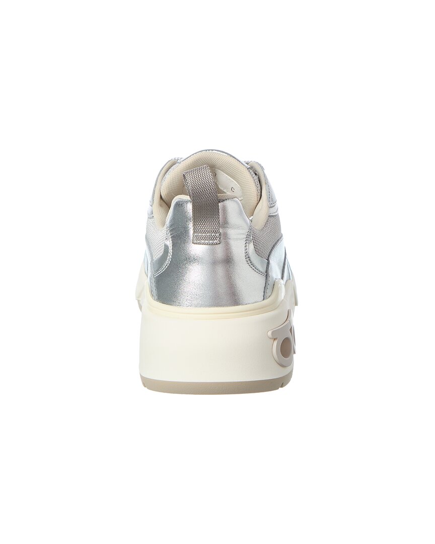 Ferragamo Leather & Mesh Sneaker