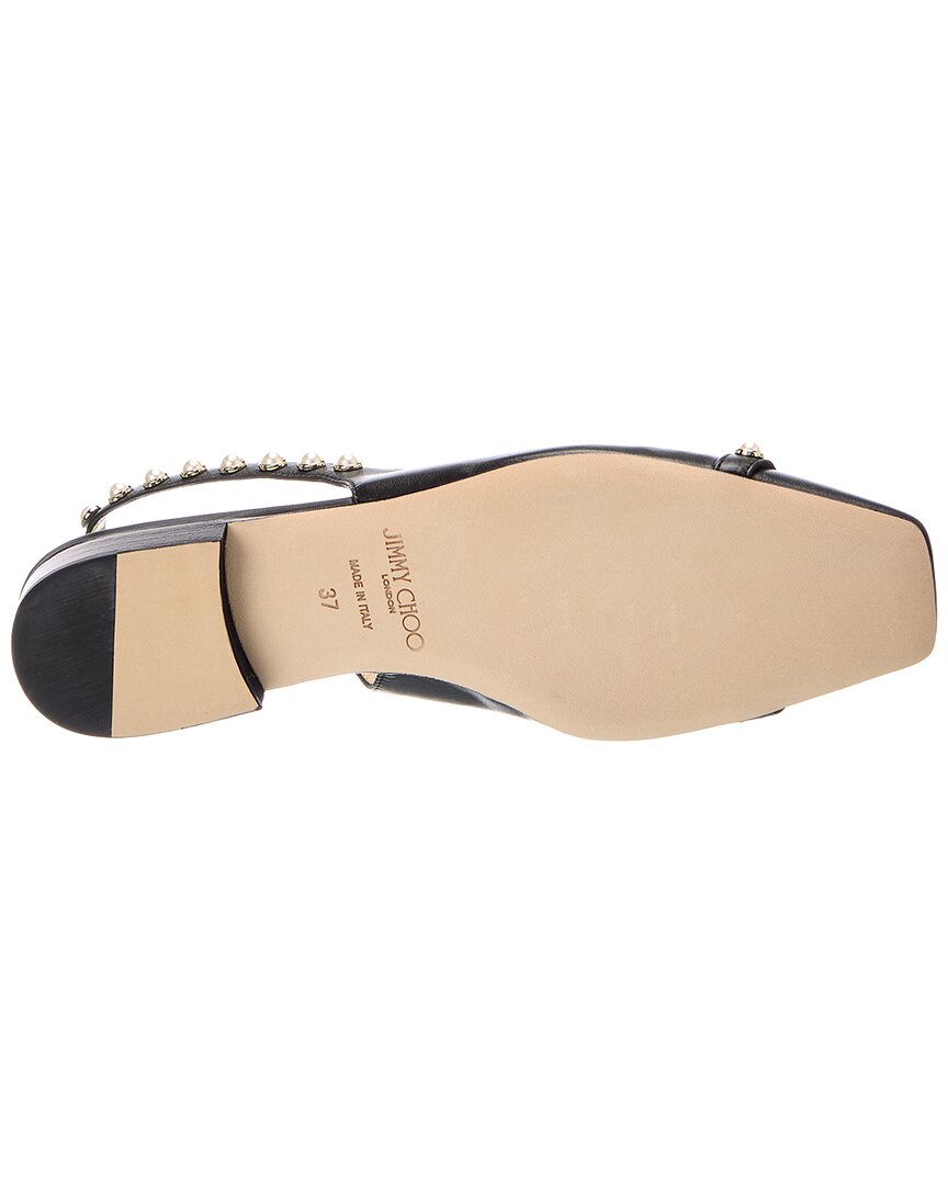 Jimmy Choo Jimmy Choo Hya 15 Leather Slingback Ballerina Flat