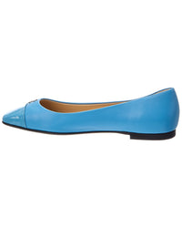 Jimmy Choo Leni Leather Ballerina Flat