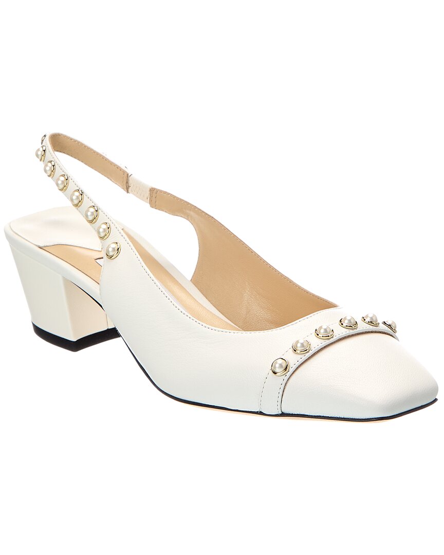 Jimmy Choo Hya 45 Leather Slingback Pump