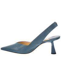 Jimmy Choo Liya 65 Lizard-Embossed Leather Slingback Pump