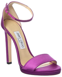 Jimmy Choo Misty 120 Satin Sandal