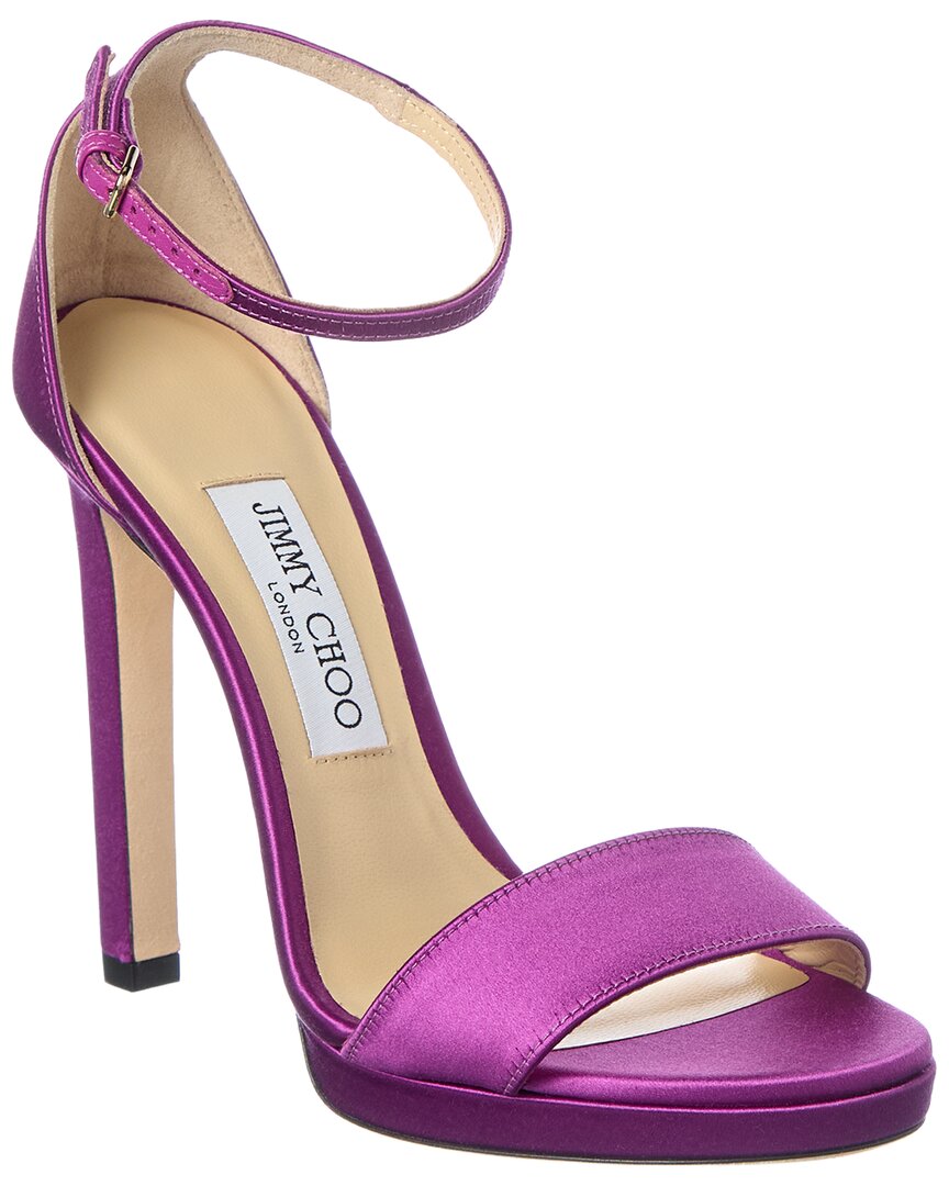 Jimmy Choo Misty 120 Satin Sandal