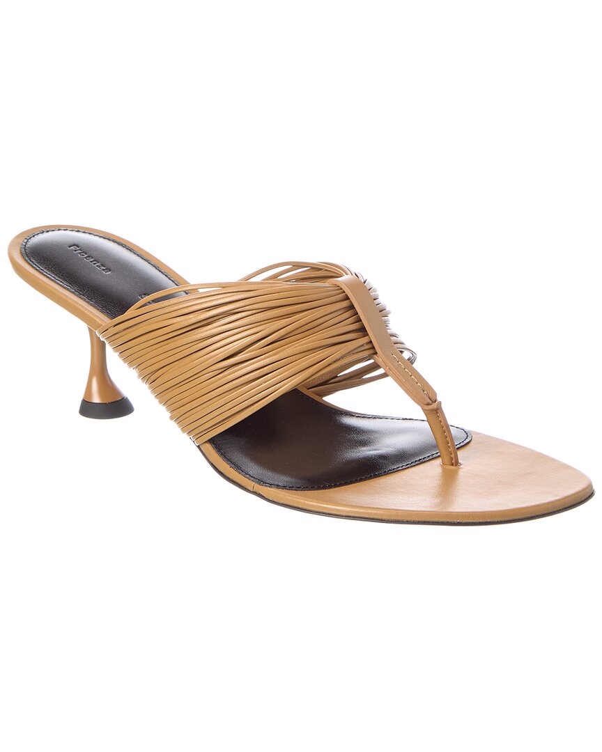 Proenza Schouler Proenza Schouler Cable T Strap Leather Sandal