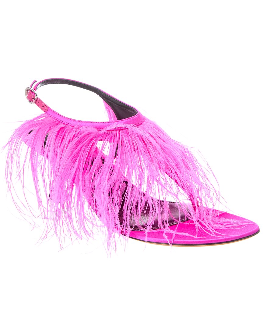 Proenza Schouler Proenza Schouler Tee Feather Satin Sandal