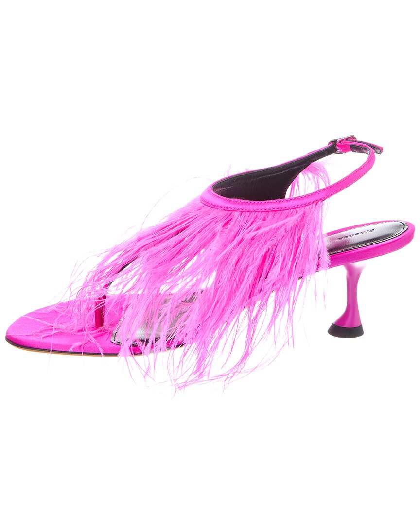 Proenza Schouler Proenza Schouler Tee Feather Satin Sandal