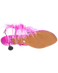 Proenza Schouler Proenza Schouler Tee Feather Satin Sandal