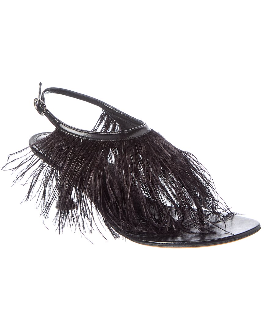 Proenza Schouler Proenza Schouler Tee Feather Leather Sandal
