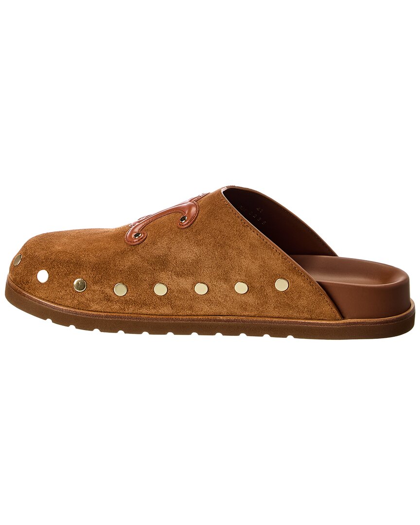 Celine Pitea Suede Clog