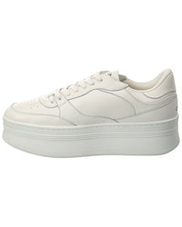 CELINE Celine Triomphe Leather Wedge Sneaker
